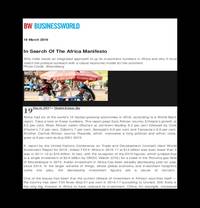 In Search Of The Africa Manifesto