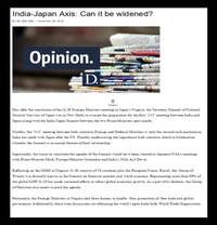  India-Japan Axis