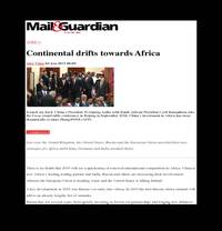 Continental drifts towards Africa 