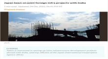 Japan keen on joint foreign infra projects with India